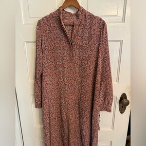 Vintage flower pattern dress